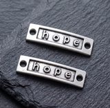 10 Pcs German Silver Hope Connectors 35x10mm