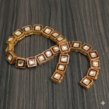 25 Pcs 11X11mm Meenakari Kundan Kadi Chain