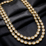 15 Pcs, 13mm Golden Meenakari Kundan Kadi Chain Golden