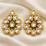 2 Pcs 45x35mm Meenakari Kundan Spacer Connectors
