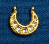 4 Pcs 23x23mm Meenakari Kundan Spacer Connectors