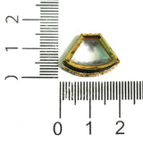 10 Pcs, 18x13mm, Kundan Connectors Golden