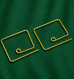 4 Pcs, 25mm, Brass Earring Hooks