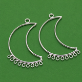 4 Pcs, Brass Earrings Components Chandbali 1.75 Inch