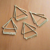 4 Pcs, Brass Earrings Components 2 Inch