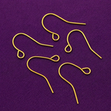 20 Pcs, 22mm Golden Earring Hooks