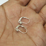 4 Pcs, 14x9mm Brass Earring Hooks