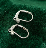4 Pcs, 14x9mm Brass Earring Hooks