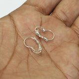 4 Pcs, 17x11mm Brass Earring Hooks
