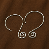4 Pcs, 40mm, Brass Earring Hooks