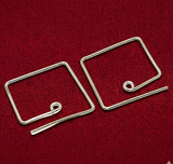 4 Pcs, 25mm, Brass Earring Hooks