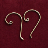 4 Pcs, 36x22mm Brass Earring Hooks