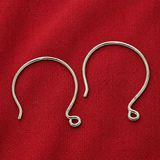 4 Pcs, 36x22mm Brass Earring Hooks