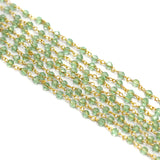 2 Mtr, 3mm Hydro Crystal Beaded Chains