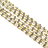 2 Mtr, 3mm Hydro Crystal Beaded Chains