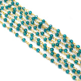 2 Mtr, 3mm Hydro Crystal Beaded Chains