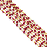 2 Mtr, 3mm Hydro Crystal Beaded Chains