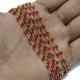 2 Mtr, 3mm Hydro Crystal Beaded Chains