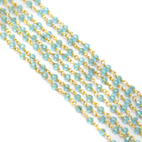 2 Mtr, 3mm Hydro Crystal Beaded Chains