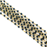 2 Mtr, 3mm Hydro Crystal Beaded Chains