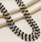 2 Meters, 3mm Hydro Crystal Beaded Aati chain In Long Lasting Brass Wire