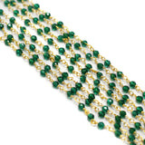 2 Mtr, 3mm Hydro Crystal Beaded Chains