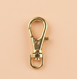22mm Key Chains and Mask Chain Swivel Clasp Gold