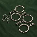 1 Inch Silver Key Chain with Rings