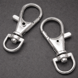 1.5 Inches Key Chains Hooks Swivel Clasp Silver