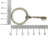 10 Pcs, 1 Inch Silver Key Chain With Rings