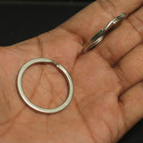 10 Pcs, 1.5 Inch Silver Key Rings
