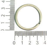 10 Pcs, 1.5 Inch Silver Key Rings