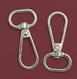 1.5 Inches Key Chains Hooks Swivel Clasp Silver