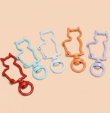 5 Pcs, 1.5 Inch, Kitty Alloy Swivel Clasps