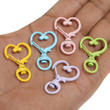 5 Pcs, 1.25 Inch , Heart Alloy Swivel Clasps