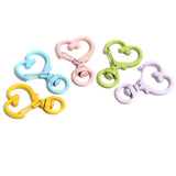 5 Pcs, 1.25 Inch , Heart Alloy Swivel Clasps