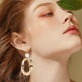 4 Pcs Flat Round Brass Stud Earring, with Loops and 2 Pairs Ear Nuts, Real 18K Gold Plated, 4mm