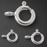 16,12,9mm Combo Korean Brass Spring Ring Clasps