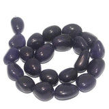 1 String, 15-22mm Tumble Royal Blue Onyx Stone Beads