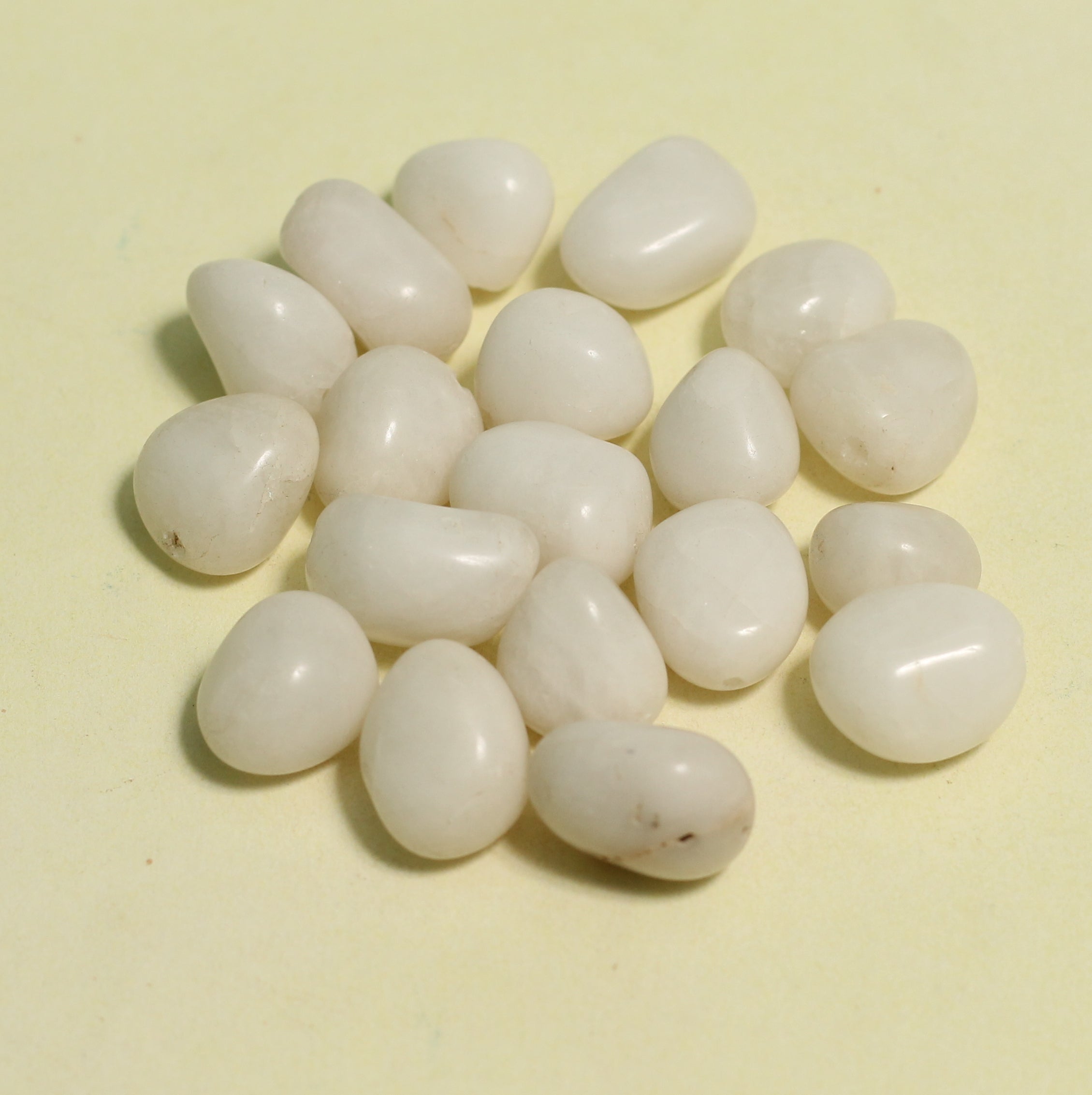 50 Pcs Tumble White Onyx Stone Beads 10-20 mm
