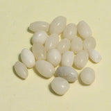 50 Pcs White Onyx Stone Beads Oval 11-17 mm