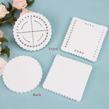 4 Pcs Kumihimo Braiding Friendship Bracelet Disc Square & Round