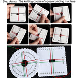 4 Pcs Kumihimo Braiding Friendship Bracelet Disc Square & Round