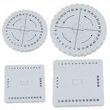 4 Pcs Kumihimo Braiding Friendship Bracelet Disc Square & Round