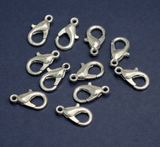 12-14mm Sliver Finish Lobster Clasps
