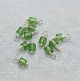 230 Pcs, 4mm Glass Loreal Beads Silver Plated