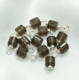 230 Pcs, 4mm Glass Loreal Beads Silver Plated
