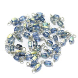240 Pcs, 5mm Glass Loreal Beads  Silver Plated