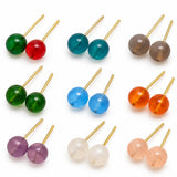 100 Gms, 4-5mm Round Glass Loreal Beads