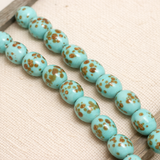 9X7mm Mosaic Oval Beads Torquoise